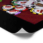 Fischhaken - Big Slick Poker Poster (Ecke)