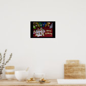 Fischhaken - Big Slick Poker Poster (Küche)