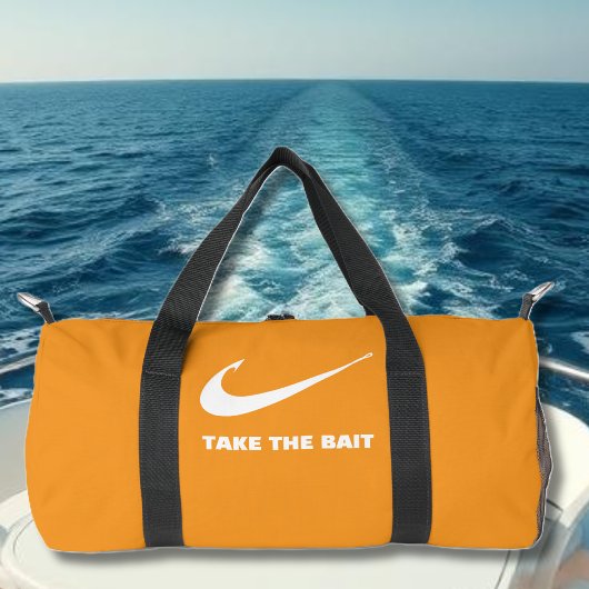 Fischhaken-Fischer-Core-Take the Bait-Orange Duffle Bag