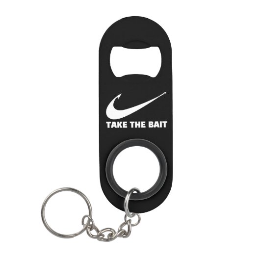 Fischhaken-Fischer-Core-Take the Kait-Black Mini Flaschenöffner (Vorderseite)