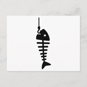 Fischhaken Postkarte