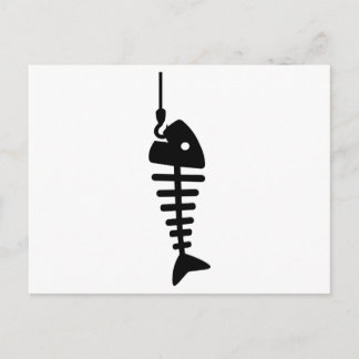 Fischhaken Postkarte