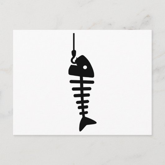 Fischhaken Postkarte (Vorderseite)
