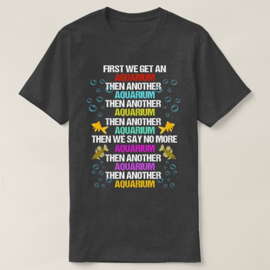 Fischhalter Aquarium Lover T-Shirt (Design vorne)