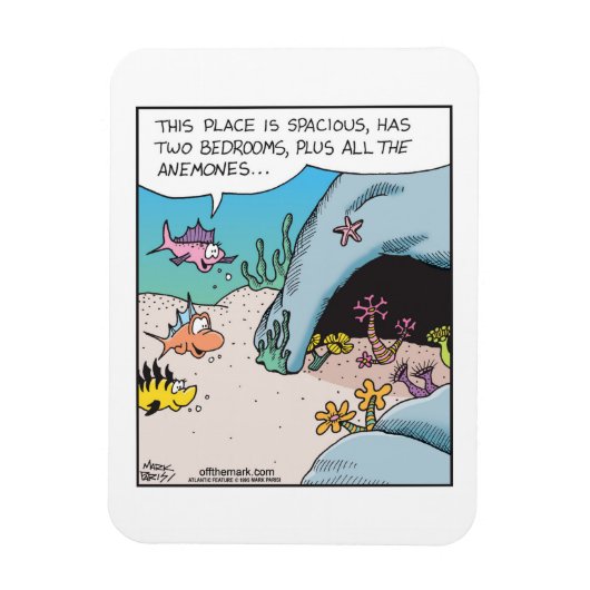 Fischhaus-Suche mit all den Anemonen Magnet (Vertikal)