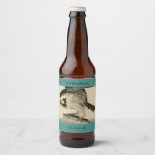 Fischhawk, Osprey, von Audubons Vögeln von Amerika Bierflaschenetikett (Vorderseite)