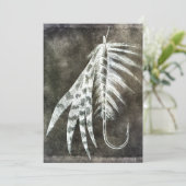 Fischhecht - Fischfang Fischfang Fischmilch Einladung (Stehend Vorderseite)