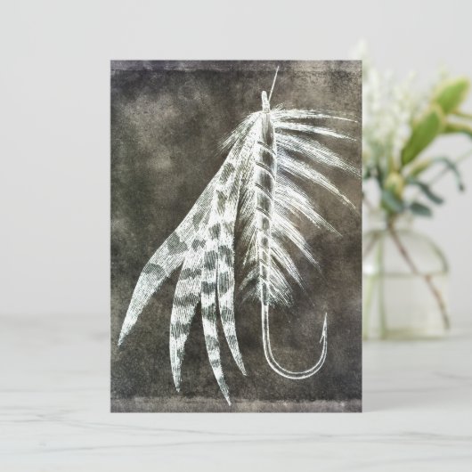 Fischhecht - Fischfang Fischfang Fischmilch Einladung (Stehend Vorderseite)