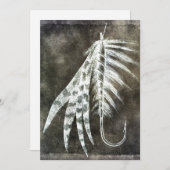 Fischhecht - Fischfang Fischfang Fischmilch Einladung (Vorne/Hinten)