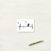 Fischherzen lustiges phantastisches Außenboot Post-it Klebezettel (Auf Schreibtisch)