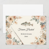 Fischhochzeit - Rettet das Datum Einladung (Vorne/Hinten)
