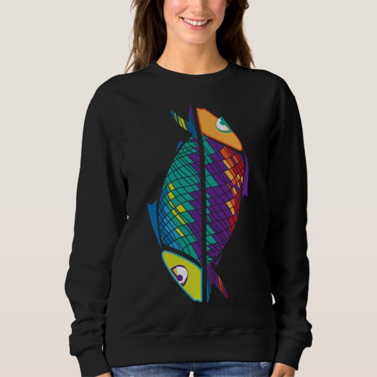 Fischhoroskop Sweatshirt (Vorderseite)