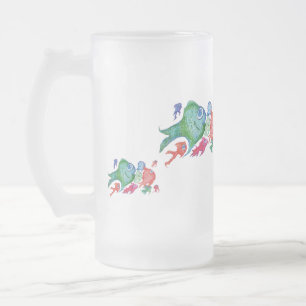 Fischige Erwartung Mattglas Bierglas