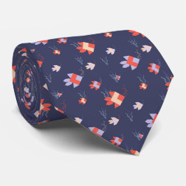 Fischiger Familienausflug Krawatte Oxford Blue