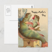 Fischiger Muttertag Postkarte (Vorne/Hinten)
