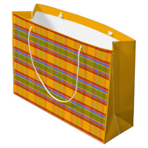 Fischiges Karo FAITT Große Geschenktüte