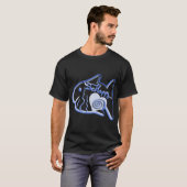 Fischillustration blau T-Shirt (Vorne ganz)