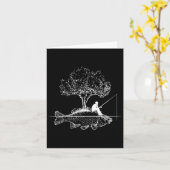 Fischinsel Surreal Carp Angler Karte (Gelbe Blume)