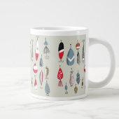 Fischkaffee gemusterte Tasse (Rechts)