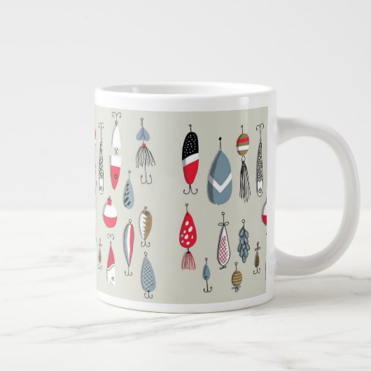 Fischkaffee gemusterte Tasse (Rechts)