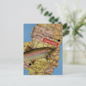 Fischkarte Postkarte (Stehend Vorderseite)