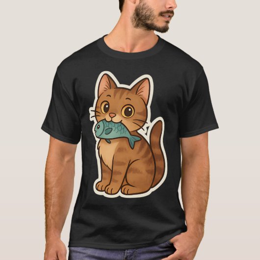 Fischkatze T-Shirt (Vorderseite)