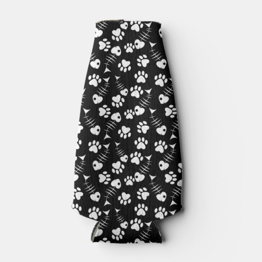 Fischkatzenmuster Flaschenkühler (Vorderseite)