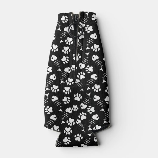 Fischkatzenmuster Flaschenkühler (Rückseite)