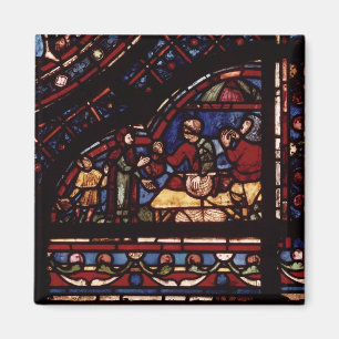 Fischkaufleute, Detail von einem Fenster Magnet