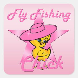 FISCHKick #8 Quadratischer Aufkleber
