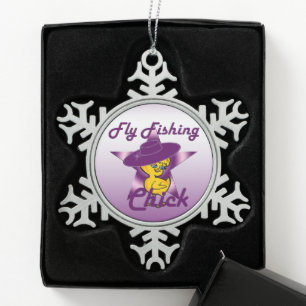 FISCHKick #9 Schneeflocken Zinn-Ornament