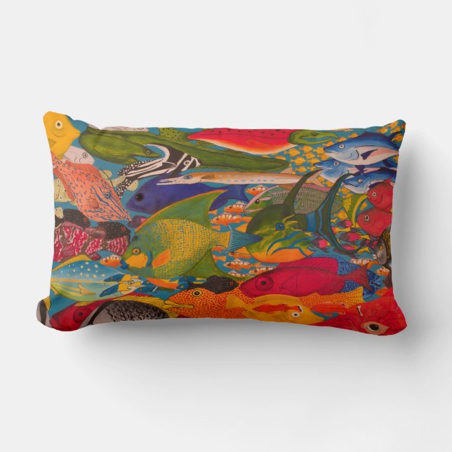 Fischkissen Lendenkissen (Vorderseite)