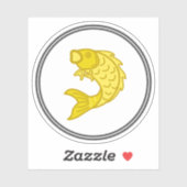 Fischkleber | Garnelen-Sammlung von Fischkraut Aufkleber (Blatt)