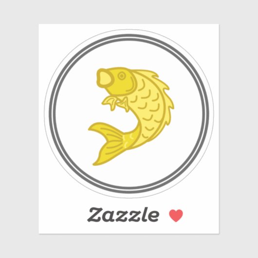 Fischkleber | Garnelen-Sammlung von Fischkraut Aufkleber (Blatt)