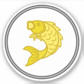 Fischkleber | Garnelen-Sammlung von Fischkraut Aufkleber (Vorderseite)