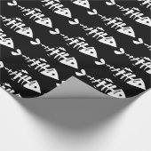 Fischknochen Geschenkpapier (Ecke)