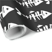 Fischknochen Geschenkpapier (Rolleneckpunkt)