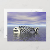 Fischknochen Postkarte (Vorne/Hinten)