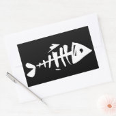 Fischknochen Rechteckiger Aufkleber (Umschlag)