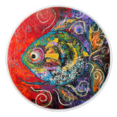 Fischknöpfe Keramikknauf (Vorderseite)