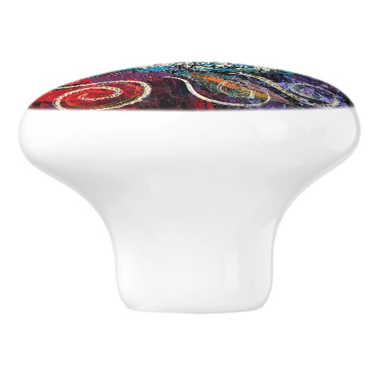 Fischknöpfe Keramikknauf (Seitenansicht)