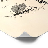 Fischköder 1925 Patent Art Old Peper Poster (Ecke)