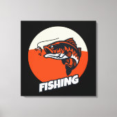 Fischköder Orange Canvas Print Leinwanddruck (Vorderseite)