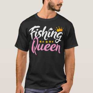 Fischkönigin Lustiger Fischer Aquatic Enthusiast W T-Shirt