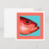 Fischkopf Einladung (Vorne/Hinten)