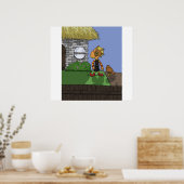 Fischkopf Poster (Küche)