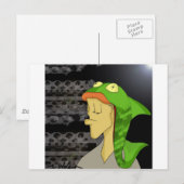 Fischkopf Postkarte (Vorne/Hinten)