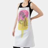 Fischköpfe entzücken die rauschige, gefrorene Leck Schürze (InSitu)