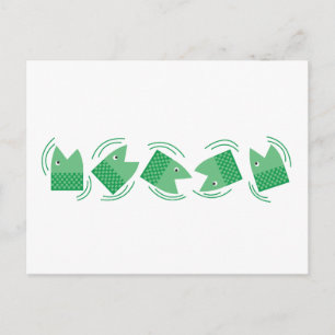 Fischköpfe Postkarte