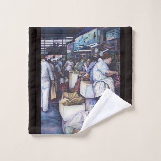 Fischkopfsuppe, Singapur Badhandtuch Set (Waschlappen)